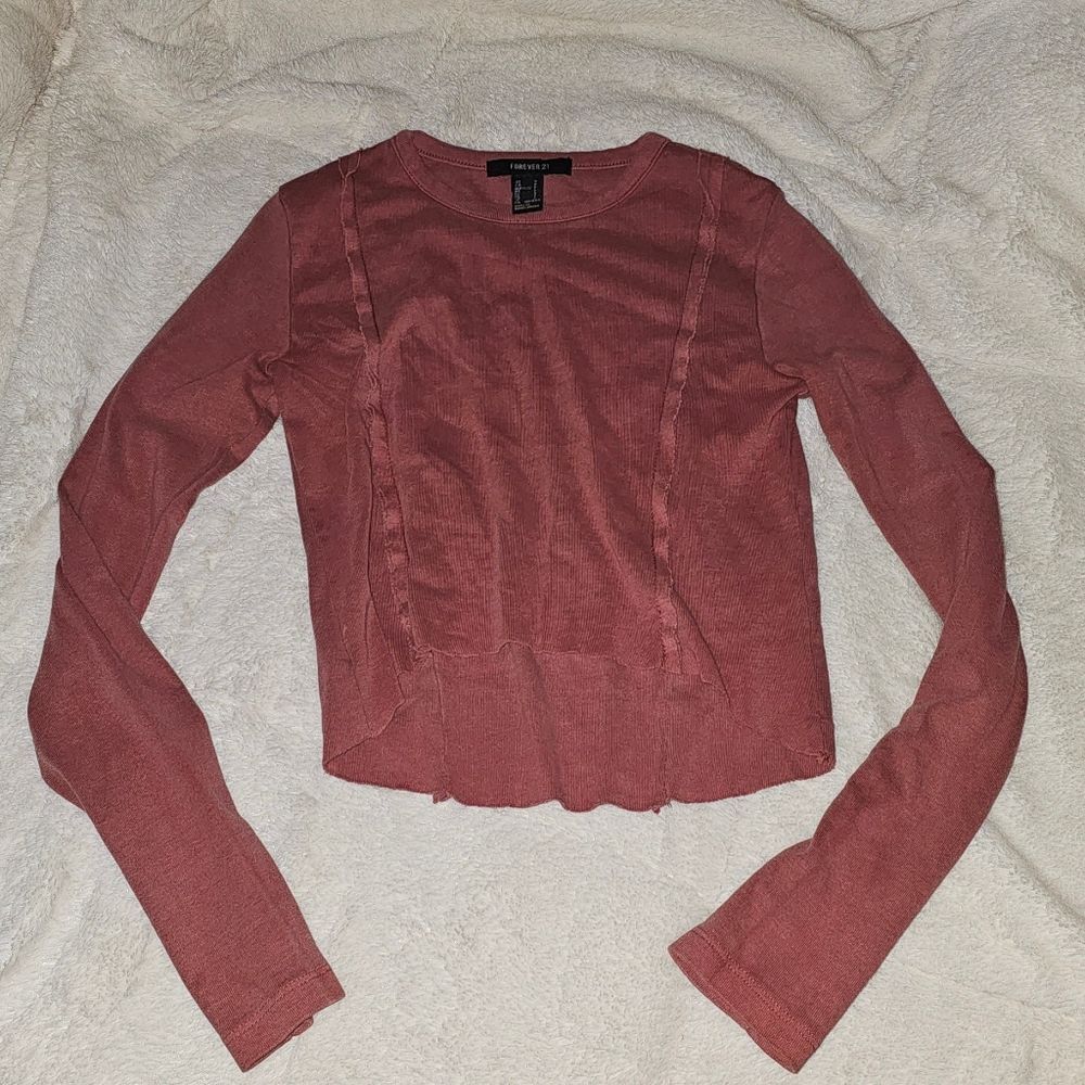 Urban Outfitters Dusty Rose Long Sleeve Top. Size Small. Excellent Condition!